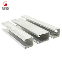Système de support sismique en métal unistrut c profilé en acier laminé c support de jambe de force en fer prégalvanisé en acier purlin 4 pouces canal c