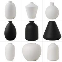 Vase créatif en céramique de luxe léger, mini-conteneur hydroponique haut de gamme pour fleurs fraîches, bouteille vide pour aromathérapie