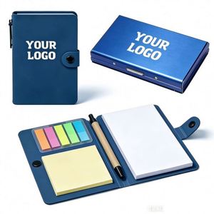Manufacturers Wholesale Notepad With Pen Self-Adhesive Paper Strips for Office Work Business Promo Gift <b>Notepads</b> - Product Image 1