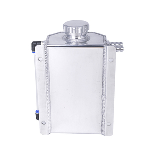 Universal 2L Plata Motor Aceite Combustible Gas <span class=keywords><strong>Catch</strong></span> Can Respiradero Tanque Botella Refrigerante Radiador Tanque de desbordamiento OCT-2L-SI - Product Image 2