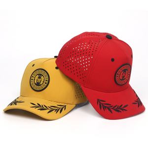 यूनिसेक्स प्रचार कस्टम कढ़ाई लोगो 5 पैनल छिद्रित लेजर कटिंग होल ड्रिल बेसबॉल कैप नायलॉन वाटरप्रूफ गोल्फ - Product Image 5