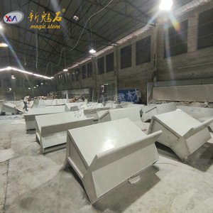 เคาน์เตอร์บาร์กลางแจ้งหินวิเศษใหม่ UHPCGRC ไฟเบอร์กลาสสั่งทำพิเศษสำหรับโครงการจัดสวนและลานบ้าน - Product Image 2