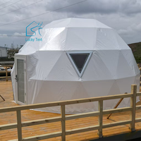 Prix de gros usine Tente dôme géodésique de camping et de villégiature en PVC, résistante aux UV et imperméable 10 ans, modèle 'Party', type maison dôme, une chambre