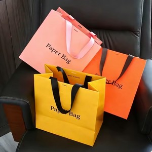 Factory Direct Durable Heavy-Duty Kraft <b>Paper</b> Bag <b>Biodegradable</b> Eco-Friendly Custom Logo Grocery Shopping - Product Image 1