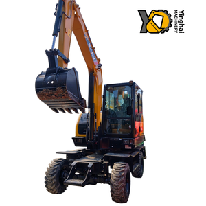 Miniexcavadora de Ruedas SANY SY65W de 6 Toneladas, Motor Yanmar, Bomba Hidráulica Hengli, Válvula, Cilindro Sany, Tránsito Rápido, Carretera Municipal - Product Image 2