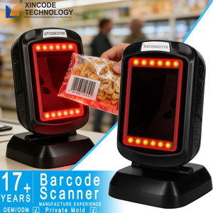 เครื่องอ่านบาร์โค้ดแบบมีสาย Xincode USB อเนกทิศทาง รุ่น GT-9208 สำหรับโรงงาน สแกนบาร์โค้ด 2 มิติ แบบตั้งโต๊ะ รองรับการสแกนคิวอาร์โค้ด สำหรับคลังสินค้า - Product Image 1