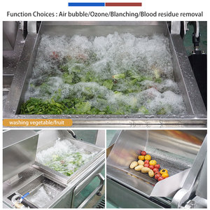 Lavadora de Tanque Inclinable con Ozono y Ultrasonido, 500 kg/h, Multifuncional, para Frutas, Verduras y Carne, para Grandes Restaurantes - Product Image 2