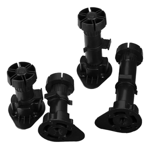 Pieds d'armoires <span class=keywords><strong>de</strong></span> <span class=keywords><strong>cuisine</strong></span> en plastique Pieds <span class=keywords><strong>de</strong></span> canapé <span class=keywords><strong>de</strong></span> meubles noirs Jambe d'armoire <span class=keywords><strong>de</strong></span> meubles réglable en plastique - Product Image 2