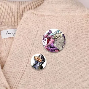 Broche de Anime Jojo's Bizarre Adventure, JOLYNE <span class=keywords><strong>CUJOH</strong></span> FF Kujo Jotaro, Pin de Dibujos Animados, Insignia de Cosplay para Ropa, Mochila, Decoración, Regalo - Product Image 3