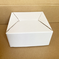 Carton ondulé blanc uni Produits fragiles Paquet Boîte d'expédition Bouteille en verre Emballage Boîte en carton