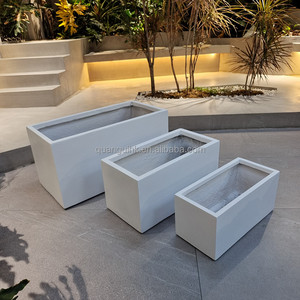 High Strength Lightweight Outdoor Giant Flower Pot Set Factory Sale for Garden Home Nursery Decoration <b>Floor</b> Usage - Product Image 2