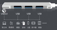 Concentrateur USB 3.0 à 4 ports, données Ultra-minces, support de chargement pour MacBook, ordinateur portable, Surface Pro, PS4, lecteur Flash