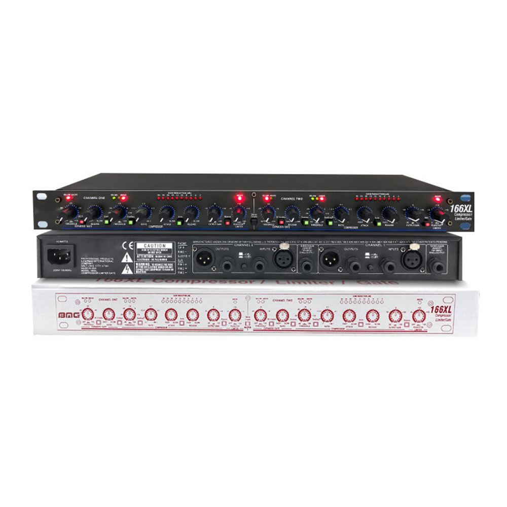 Demao DBX 166XL 2 Channel Compressor Limiter with Noise Gate for