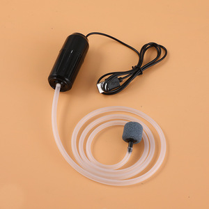 طقم مضخة هواء فاخرة للأحواض المائية من JY USB، مولد فقاعات صغير صديق للبيئة من البلاستيك، مهوية محمولة لحوض السمك، أحجار هواء، أكياس هواء، أحواض سمك مكتبية - Product Image 6
