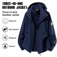 Veste pour homme, veste de couple, imperméable, coupe-vent, chaude, résistante aux taches, hydrofuge, à capuche, pour la randonnée