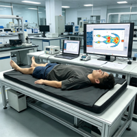Matelas à détection de pression pour position de sommeil, 2048 points, tapis de capteur de pression en tissu pour la surveillance intelligente à domicile, à l'hôpital et à l'hôtel