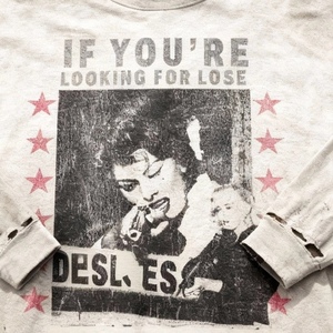 オウナ・クロージング・マニュファクチャー カスタム・ストリートウェア デジタルプリント ヴィンテージウォッシュドTシャツ メンズ オーバーサイズ ダメージ加工Tシャツ - Product Image 2