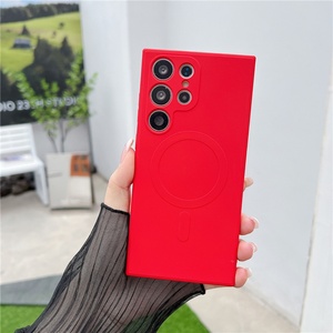 Funda Magnética de TPU con Carga Inalámbrica para Samsung S24 S25 Ultra, Funda Protectora Completa de Silicona Líquida con Orificios Finos para S23 Plus S22 - Product Image 5