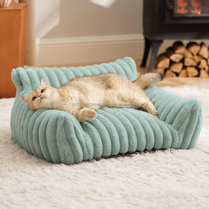 Cute Pet Dog Cat Couch Bed Fluffy Puppy Sofa Nest with Premium Soft Warm Pet Bed with Removable Washable Cover Indoor Pet <b>Chair</b> - Product Image 4