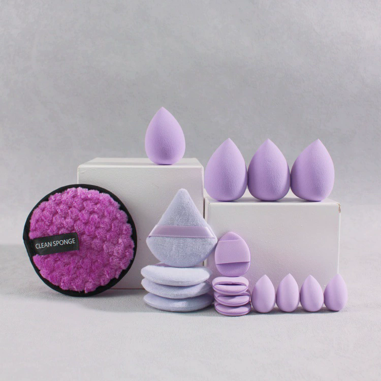 17pcs purple-opp bag