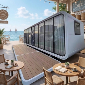 Casa Prefabricada Completa Tipo Cabaña Apple, Portátil y Popular, en Venta, Módulo de Oficina de 20 y 40 Pies, Casa Contenedor para Exteriores, Villa, Hotel - Product Image 6