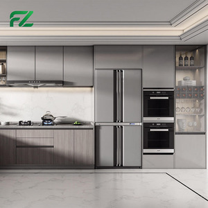 Armoires <span class=keywords><strong>de</strong></span> cuisine en aluminium écologiques, résistantes à l'eau, multifonctionnelles, <span class=keywords><strong>de</strong></span> couleur personnalisée, <span class=keywords><strong>de</strong></span> style coréen moderne - Product Image 5