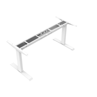 Bureau d'étude moderne en fer à repasser électrique en forme de L réglable en hauteur pour adultes et enfants avec pieds courts de 40cm