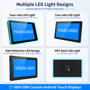Tableta Android con Pantalla Táctil de Montaje en Pared, Alimentación POE, Barra de Luz LED Envolvente, para Sala de Reuniones, Tienda Minorista, OEM, 2 GB de RAM - Product Image 6