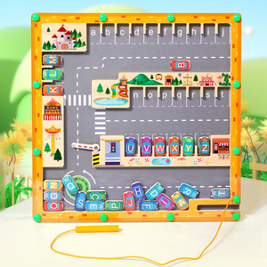 YUCI OEM Giocattoli Labirinto in Legno, Giochi Educativi per Attività di Apprendimento Prescolare, Labirinto Parcheggio, Giocattolo Spaziale per Bambini - Product Image 4