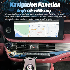 หน้าจอแอนดรอยด์ 15 ขนาด 12.3 นิ้ว Qualcomm สำหรับ Lexus LS500h LS ปี 2017-2019 ชุดติดตั้งแผงหน้าปัด<span class=keywords><strong>รถ</strong></span>ยนต์ เครื่องเล่นมัลติมีเดีย สเตอริโอ ระบบนำทาง GPS - Product Image 2