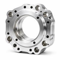 Automatisation robotisée industrielle, usinage CNC de composants métalliques circulaires avec pièces en alliage d'aluminium usinées avec précision