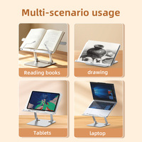 Support d'ordinateur multifonctionnel réglable au design unique, étagère de lecture pour enfants, support de tablette avec pinces de maintien des pages