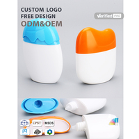 Botellas de Plástico PET Vacías de 40ml/50ml, Lindas, con Bomba Dosificadora, Reutilizables, Fáciles de Apretar, para Lociones Cosméticas y Champú, con Logotipo Personalizado
