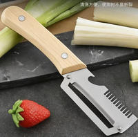 Huishoudelijke multifunctionele fruit- en groentesnijder voor meloen, aardappel, suikerriet en ananas (dubbelzijdig)