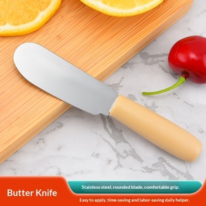 Spatule à beurre en acier inoxydable, couteau plat, outil de pâtisserie, compatible avec les aliments - Product Image 4
