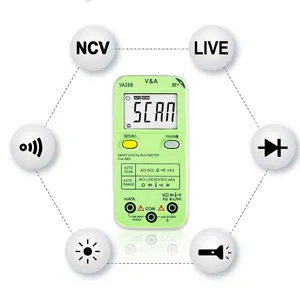 Akıllı otomatik tarama temassız cep multimetre otomatik aralığı dijital multimetre frekans ölçümü ile VA28B