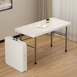 Tavolo <span class=keywords><strong>da</strong></span> Pranzo Pieghevole Rettangolare Moderno per Esterni, Impilabile in Rattan per Catering, Picnic, Hotel, Parchi e Magazzini - Product Image 2