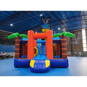 Parcours d'obstacles gonflable <span class=keywords><strong>pas</strong></span> <span class=keywords><strong>cher</strong></span>, animaux tropicaux, pour événements en plein air, sûr, OEM - Product Image 3