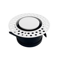 Aérateur circulaire réglable - Contrôle de flux d'air rotatif ON/OFF, diffuseur perforé en ABS pour système de ventilation CVC