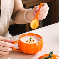 Tasse en céramique créative en forme de légumes Tasse créative Tasse citrouille Tasse de bureau citrouille