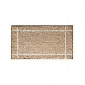 Tappetino da bagno in tessuto marrone chiaro Milos 75x40 cm (Dintex 04302) - Product Image 2
