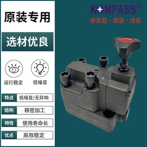 วาล์วควบคุมแรงดัน KOMPASS รุ่น BUCG-06C วาล์วระบายแรงดันแบบควบคุมด้วยไพล็อต สำหรับใช้ในระบบไฮดรอลิก - Product Image 3