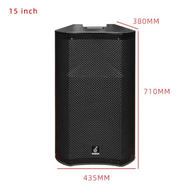 New Portable 15" Lightweight Passive Professional Speaker 800W with Plastic Cabinet for Live Performances & Outdoor Party Events