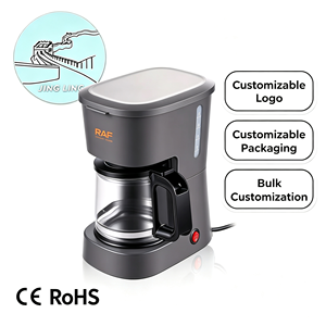 Cafetera Eléctrica Mini RAF, Cafetera Automática Portátil para el Hogar, Cafetera Americana Pequeña, Olla de Plástico, 10 Tazas - Product Image 1