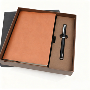 סט מחברות בכריכה רכה בגדלים A5 ו-B5 עם הדפסה בהתאמה אישית, יומן מעור PU עם לוגו, מתכנן למשרד ולשימוש עסקי - Product Image 3