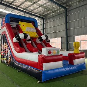 2026 Nuevo y Popular Tobogán Hinchable Comercial <span class=keywords><strong>de</strong></span> Doble Pista con Diseño <span class=keywords><strong>de</strong></span> Coche <span class=keywords><strong>de</strong></span> Carreras para la Diversión <span class=keywords><strong>de</strong></span> los Niños - Product Image 1
