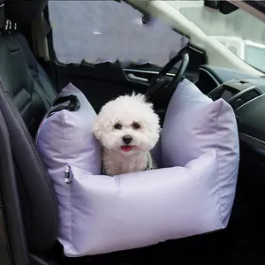 Customized High Quality Safe Pet Dog Car Booster Seat Bed Extra Comfort Machine Washable Portable Pet Dog Car Seat Bed