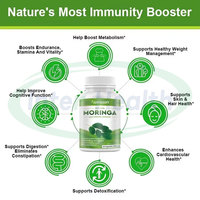 Ausreson Meilleur Prix Capsules de Poudre de Feuilles de Moringa 60 Gélules Favorisent la Digestion Énergie Plus Complément Alimentaire Capsules de Moringa Bio