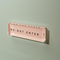 Plaque signalétique en acrylique personnalisée avec logo imprimé UV, panneau de marque en acrylique, présentoir de nom de bureau pour entreprise