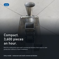Machine automatique à faire des raviolis D-80, 3600 pièces/h, en acier inoxydable, équipement commercial pour la formation de gyozas pour restaurant